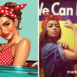lady with red bandana