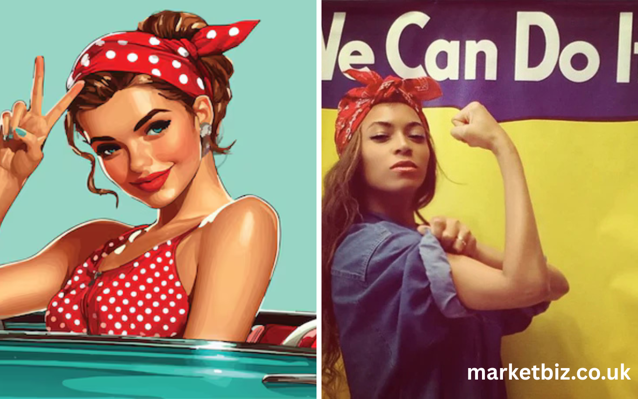 lady with red bandana